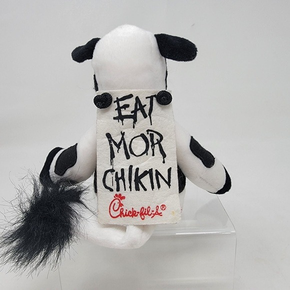 Chick-Fil -A Cow Plush 9” Eat Mor Chikin Sign Stuffed Animal Toy Vintage - Picture 5 of 13